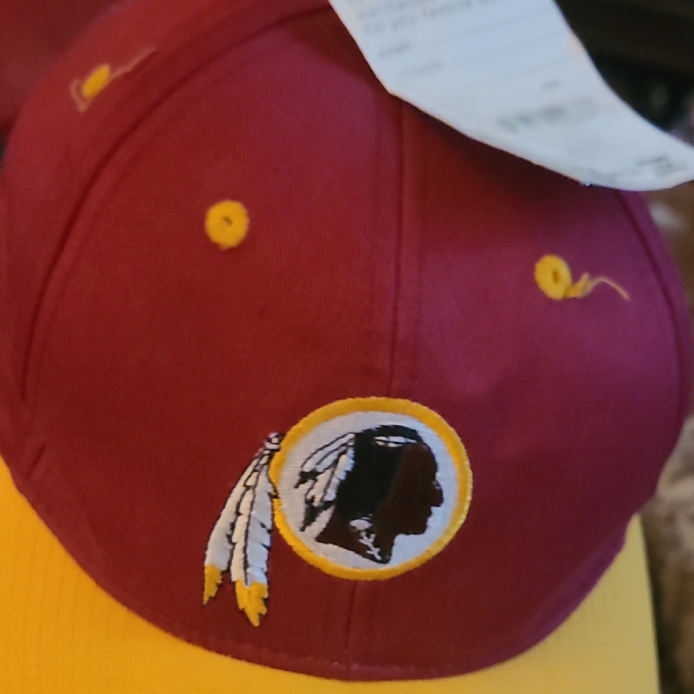 Red and Yellow Cap with Embroidered Logo